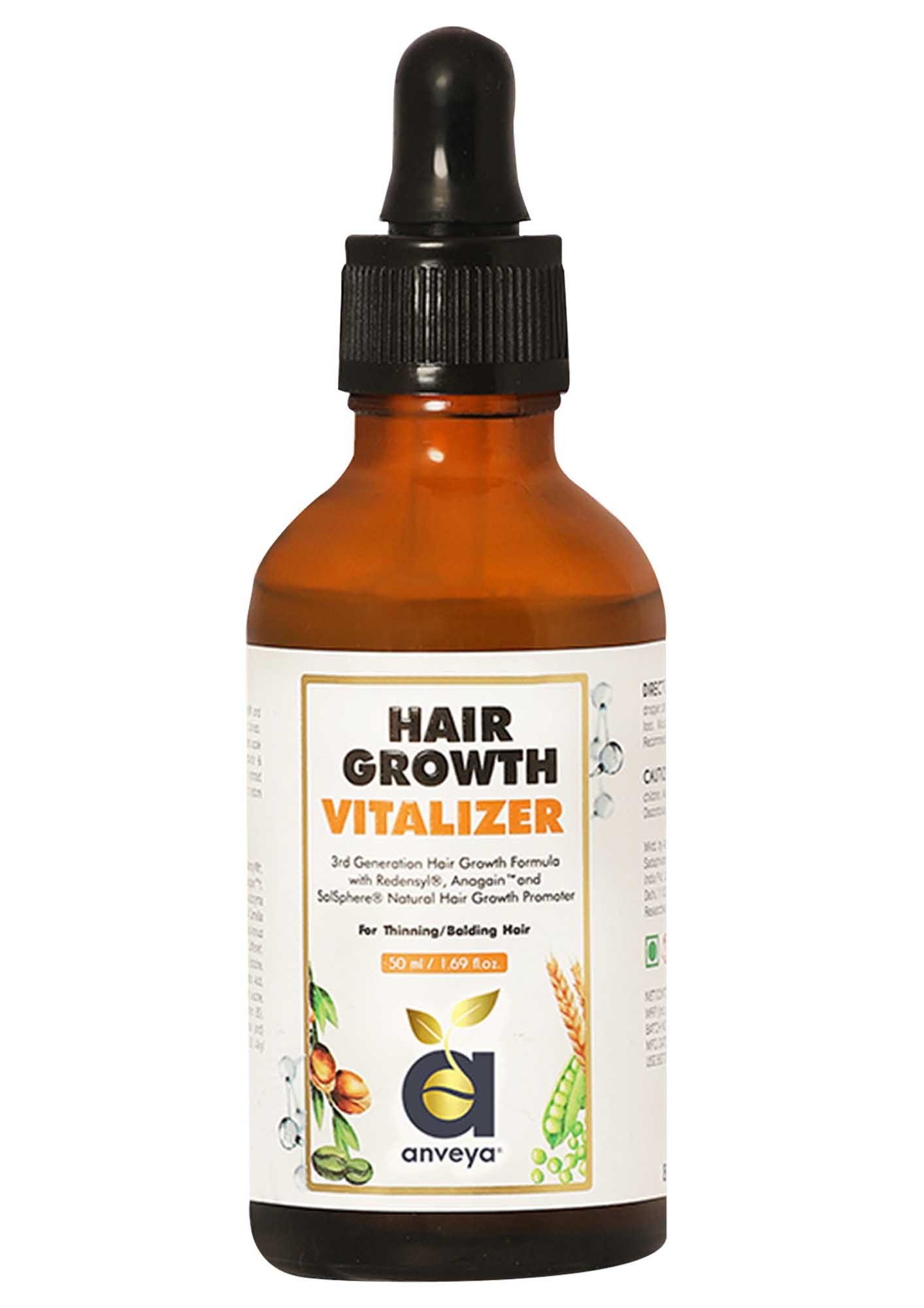 Anveya Hair Growth Vitalizer Serum, 50ml, With Redensyl, Effective For Hair Growth, Hair Loss & Fall
