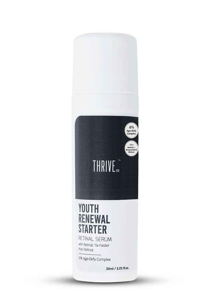 Thriveco Youth Renewal Serum Starter | Anti-ageing | Reduce Fine Lines, Acne, Wrinkles | 30ml | Retinal Serum: 11x Faster Than Your Retinol Serum | 6% Age Defy Complex | For Men & Women