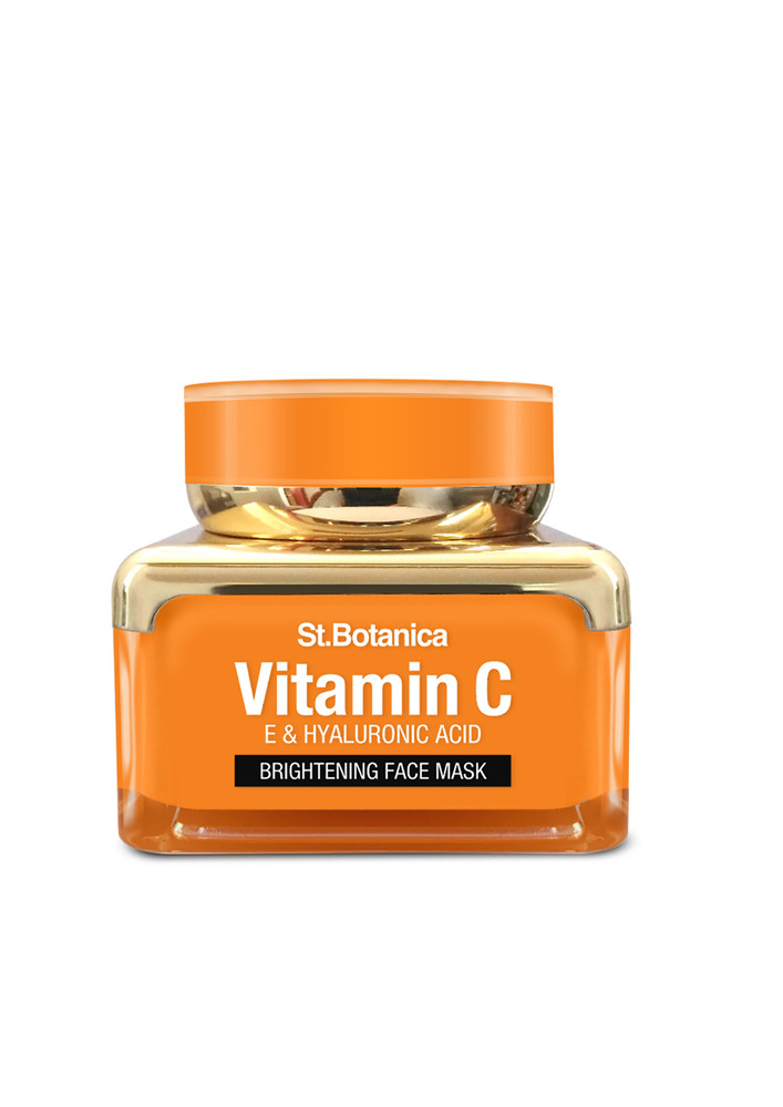 StBotanica Vitamin C, E and Hyaluronic Acid Brightening Face Mask, for Wrinkles 50 g
