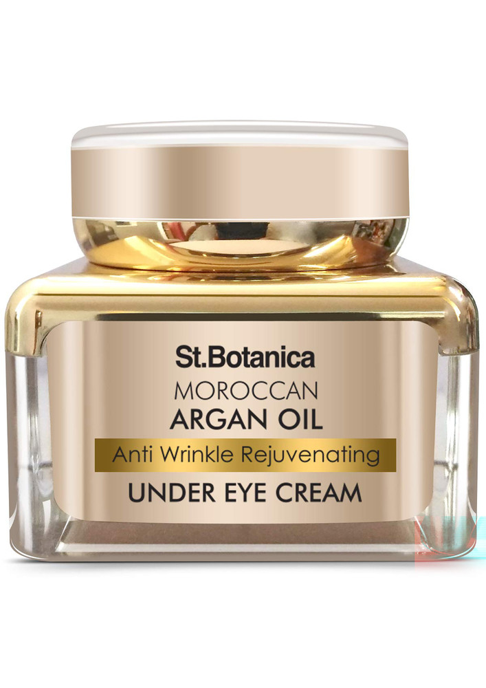 StBotanica Moroccan Argan Oil Anti Wrinkle Rejuvenating Under Eye Cream - Fights Skin Aging, Fine Lines and Dark Circles, (30 g, Normal Skin)