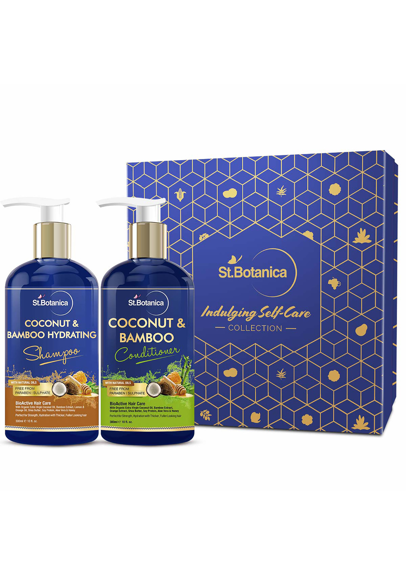 StBotanica Coconut Oil & Bamboo Hair Strengthening Shampoo + StBotanica Coconut & Bamboo Hair Conditioner, 300ml