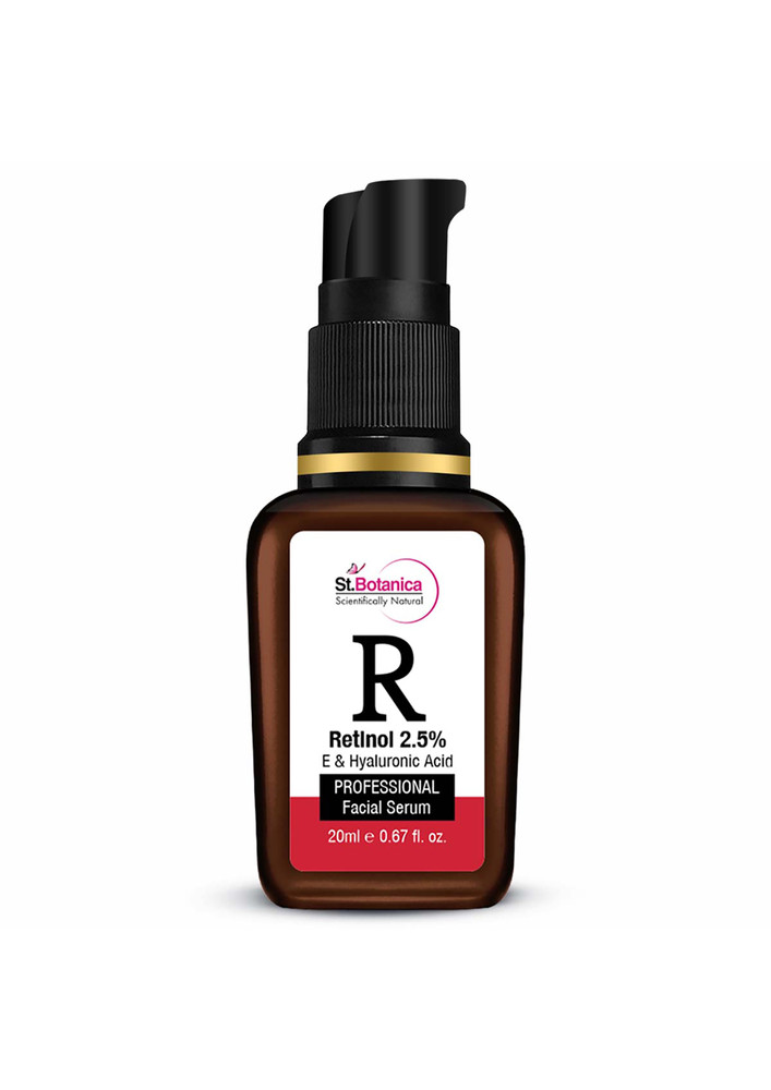 Stbotanica Retinol 2.5% + Hyaluronic Acid Face Serum - Anti Aging/wrinkle Face Serum, 20 Ml
