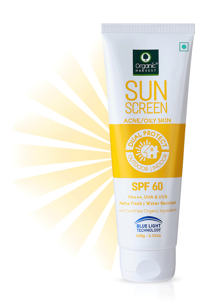 Organic Harvest Sunscreen - For Oily Skin Spf 60, 100gm