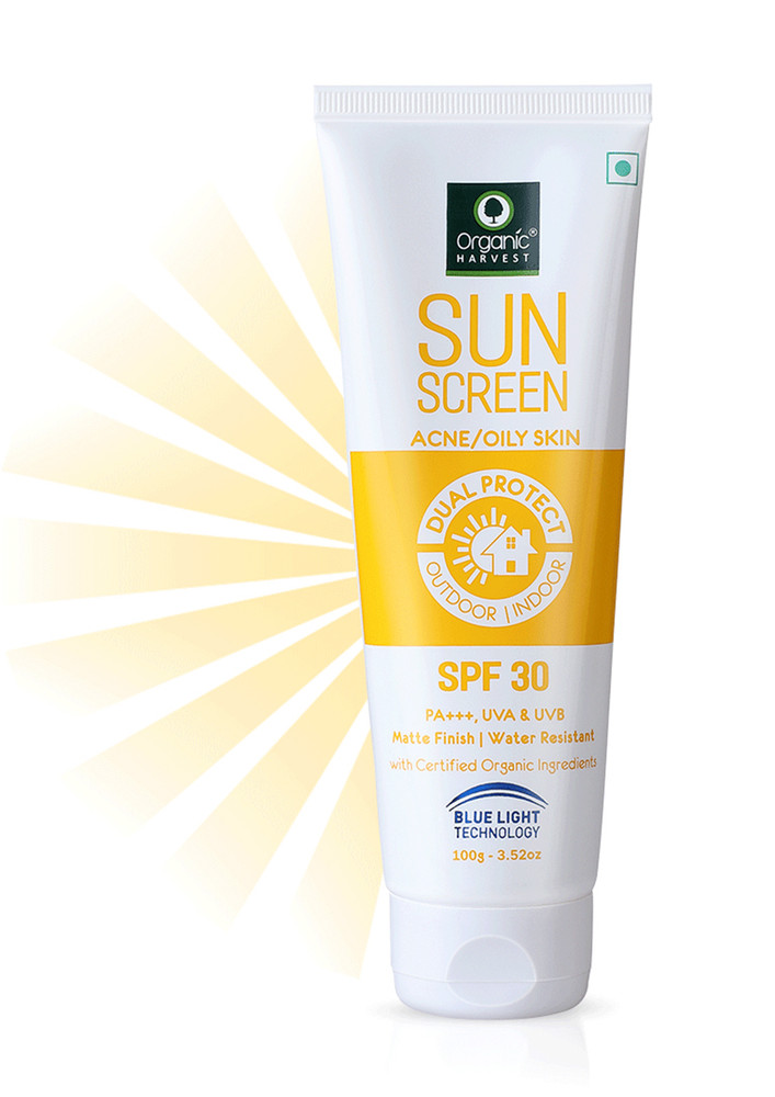 Organic Harvest Sunscreen - For Oily Skin Spf 30, 100gm
