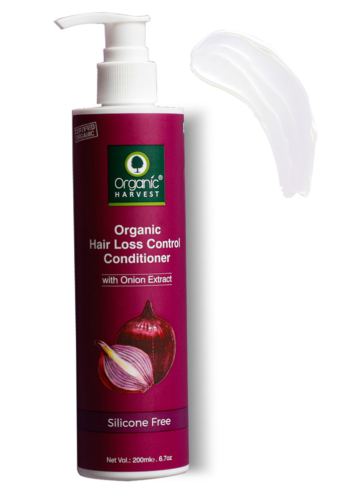 Organic Harvest Red Onion Conditioner For Hair Fall Control & Hair Growth, Suitable for All Type Hair, Sulphates & Parabens Free, Anti Hairfall Conditioner For Men & Women, 200 ml