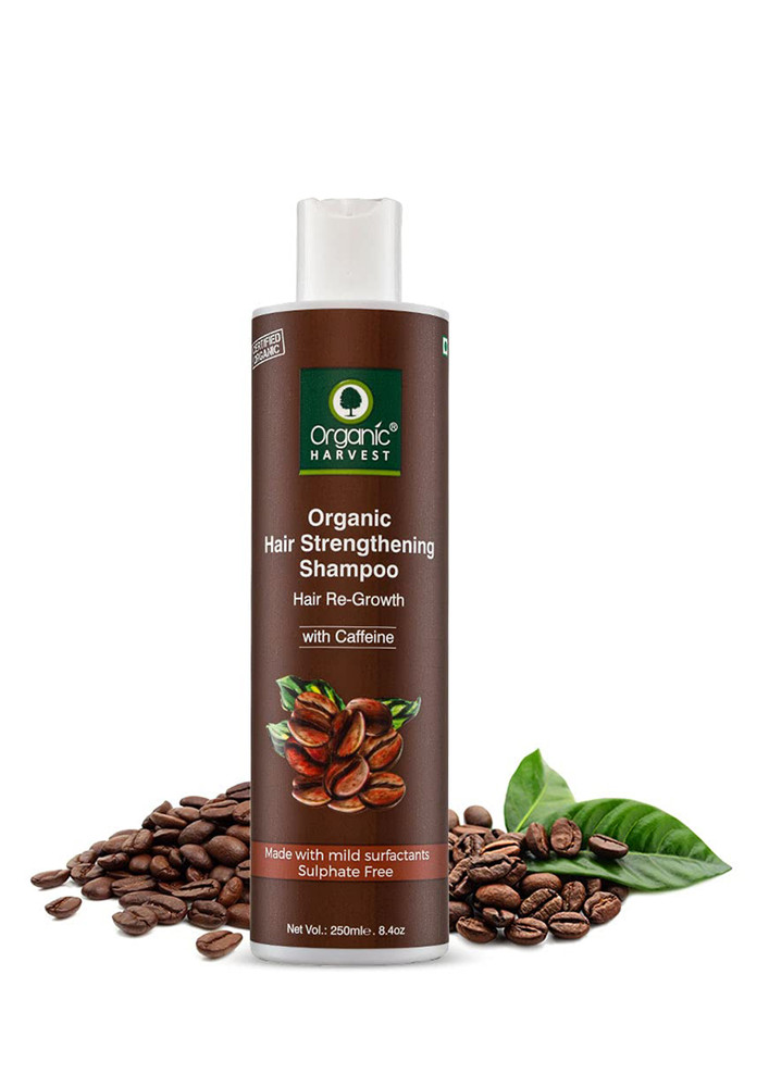 Organic Harvest Coffee Shampoo For Hair Fall Control & Hair Growth, Coffee To Gain Strength In Hair, 250 Ml