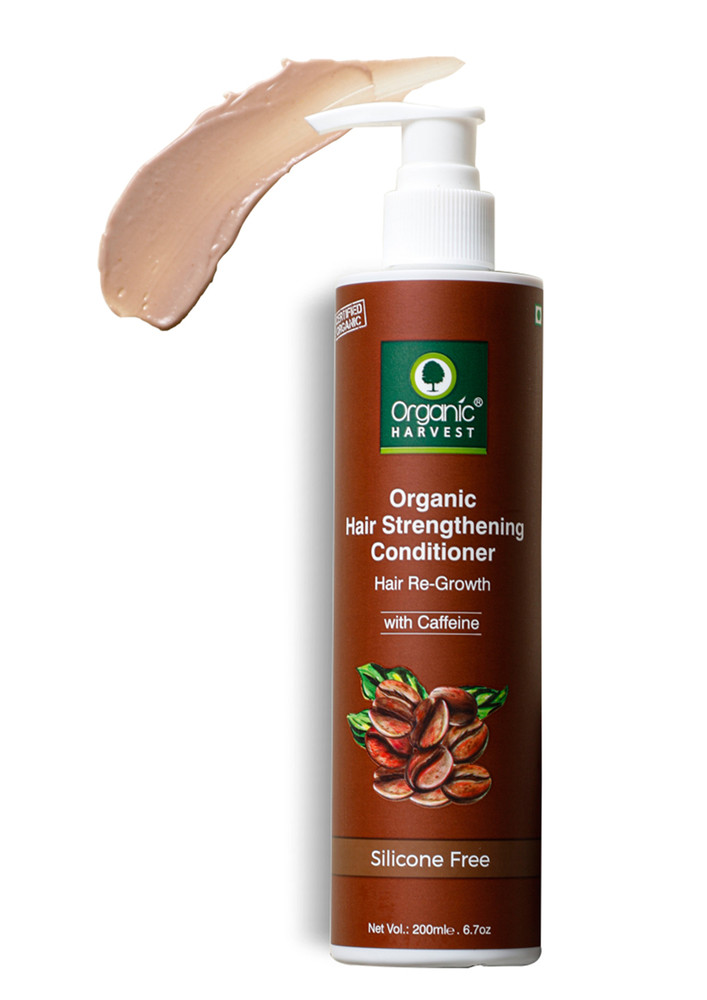 Organic Harvest Conditioner For Hair Fall Control & Hair Growth, Caffeine to Regain Strength in Hair, 200 ml