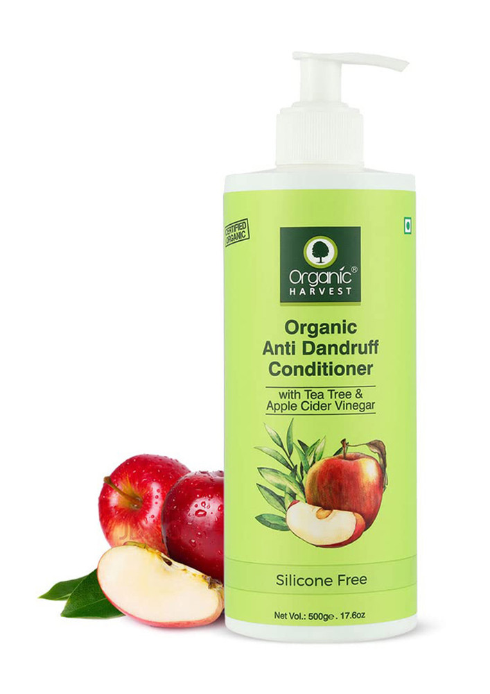 Organic Harvest Anti Dandruff Conditioner with Tea Tree and Apple Cider Vinegar for Women & Men | For All Type Hair | Free from Chemicals, Mineral Oils, Alcohol 