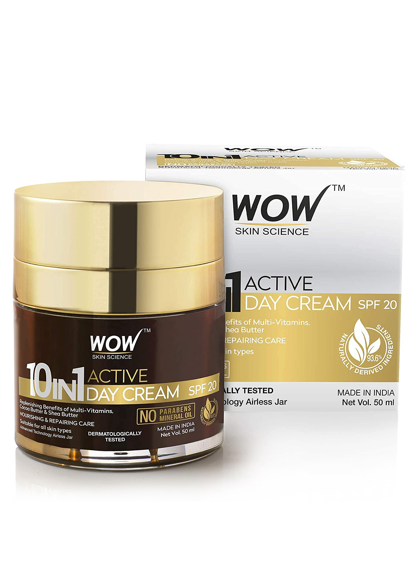 WOW Skin Science 10 in 1 Active Miracle Face Cream 50mL