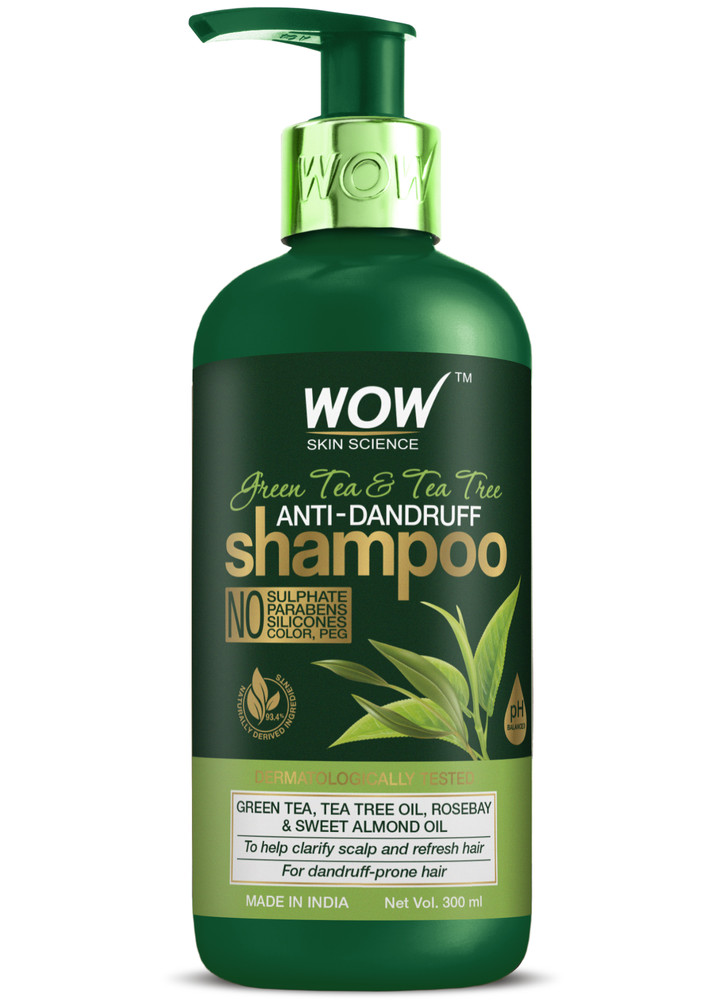 WOW Skin Science Green Tea Tree Shampoo - 300mL