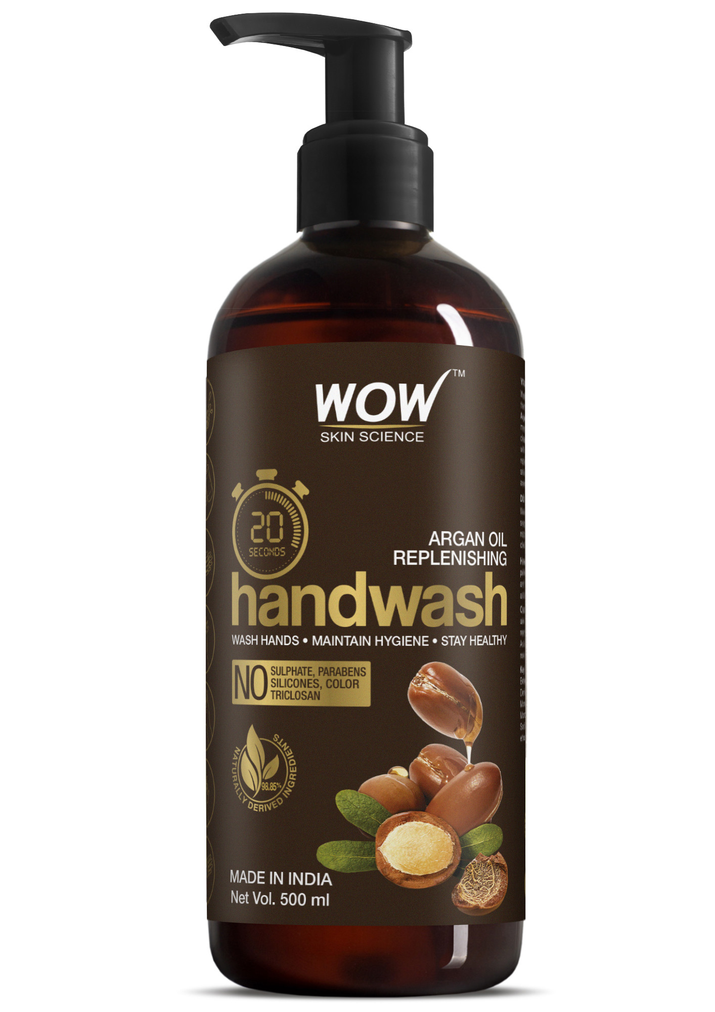 WOW Skin Science Argan Oil Replenishing Hand Wash 500ml