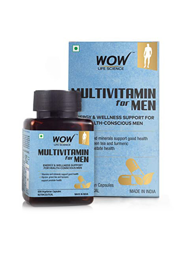 WOW Life Science Multivitamin for Men - 60 Veg Capsules