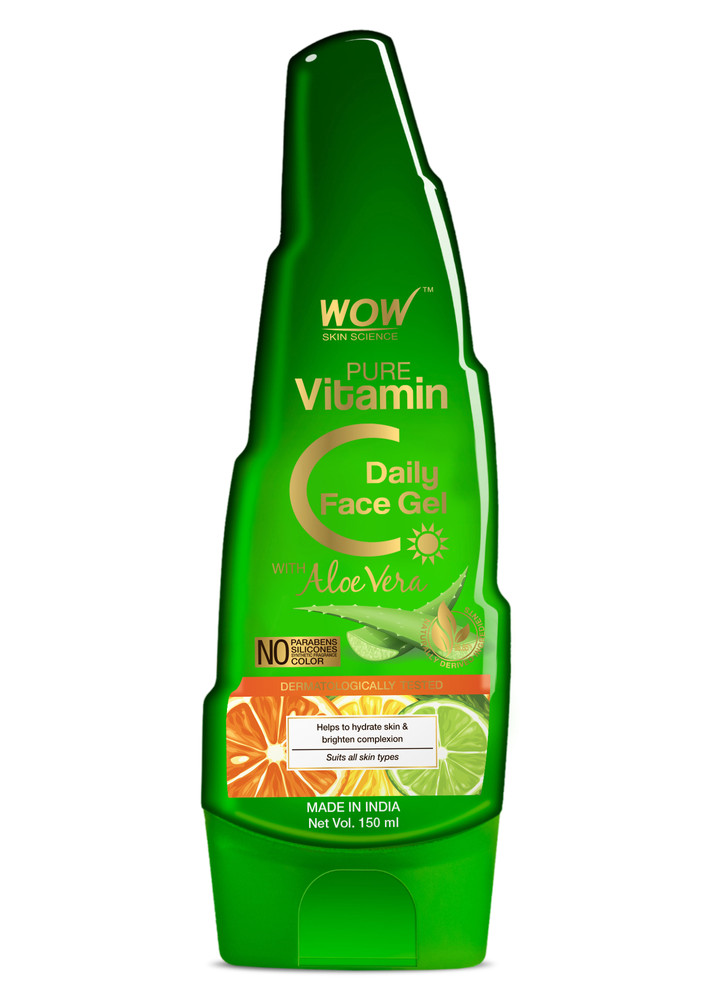 WOW Skin Science Pure Vitamin C Daily Face Gel with Aloe Vera - 150mL
