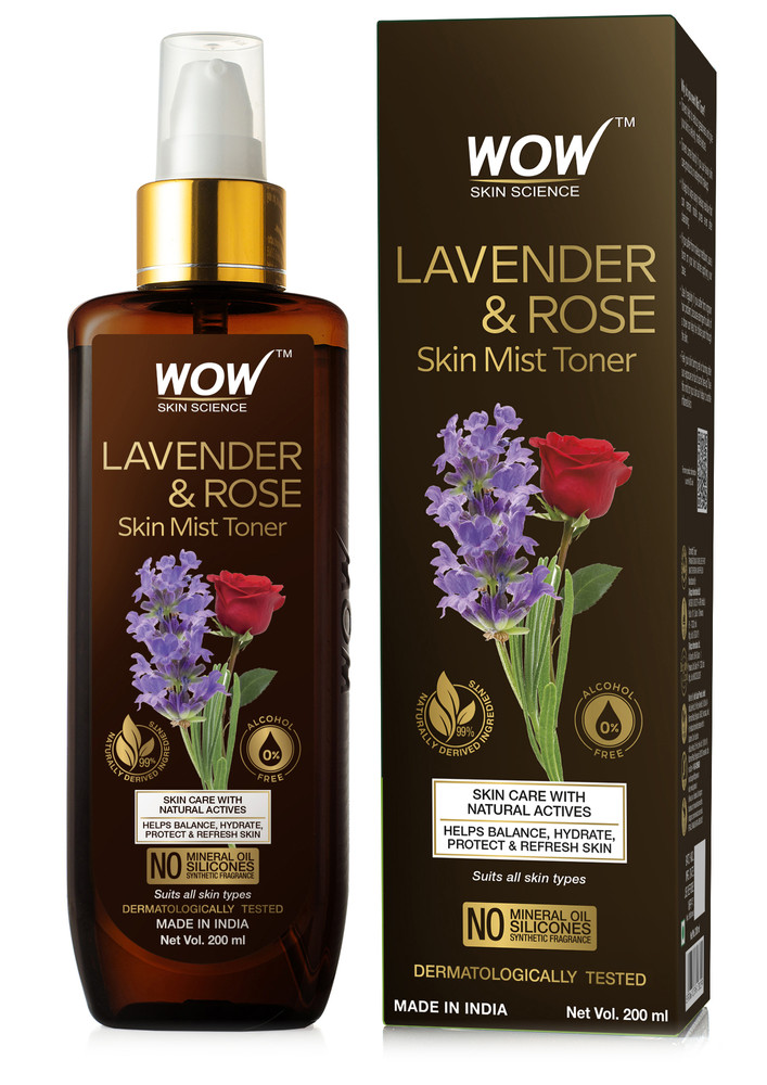 WOW Skin Science Lavender & Rose Skin Mist Toner - 200 ml