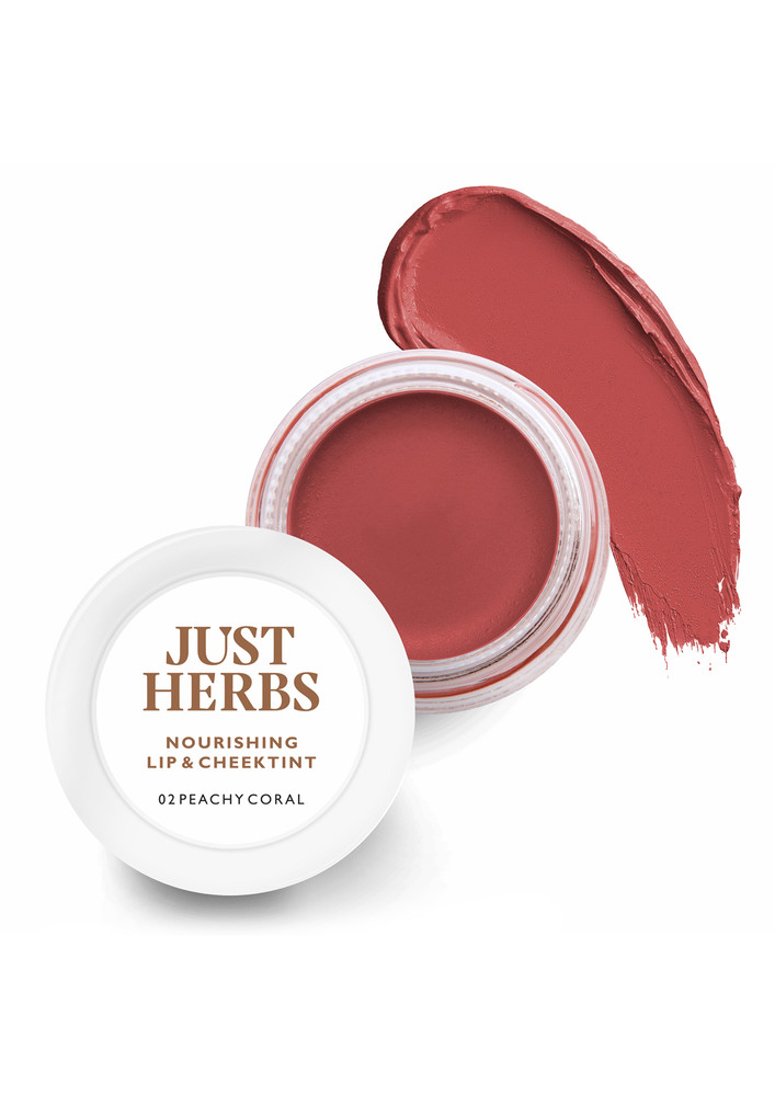 Just Herbs Lip And Cheek Tint -02 Peachy Coral