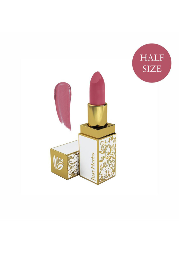 Just Herbs Ayuredic Lipstick-02 Peachy Pink (half - Size)