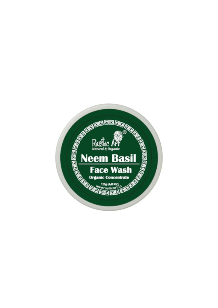 RUSTIC ART NEEM BASIL FACE WASH CONCENTRATE 125 GM