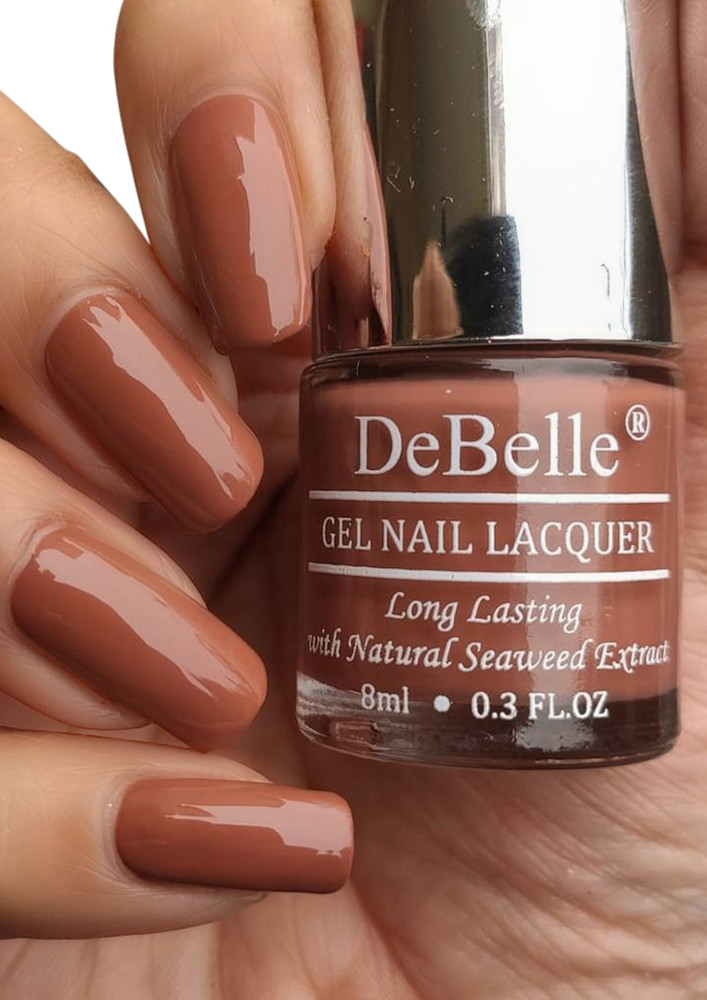 Debelle Gel Nail Lacquer Toffee Rose Choco Brown Nail Polish