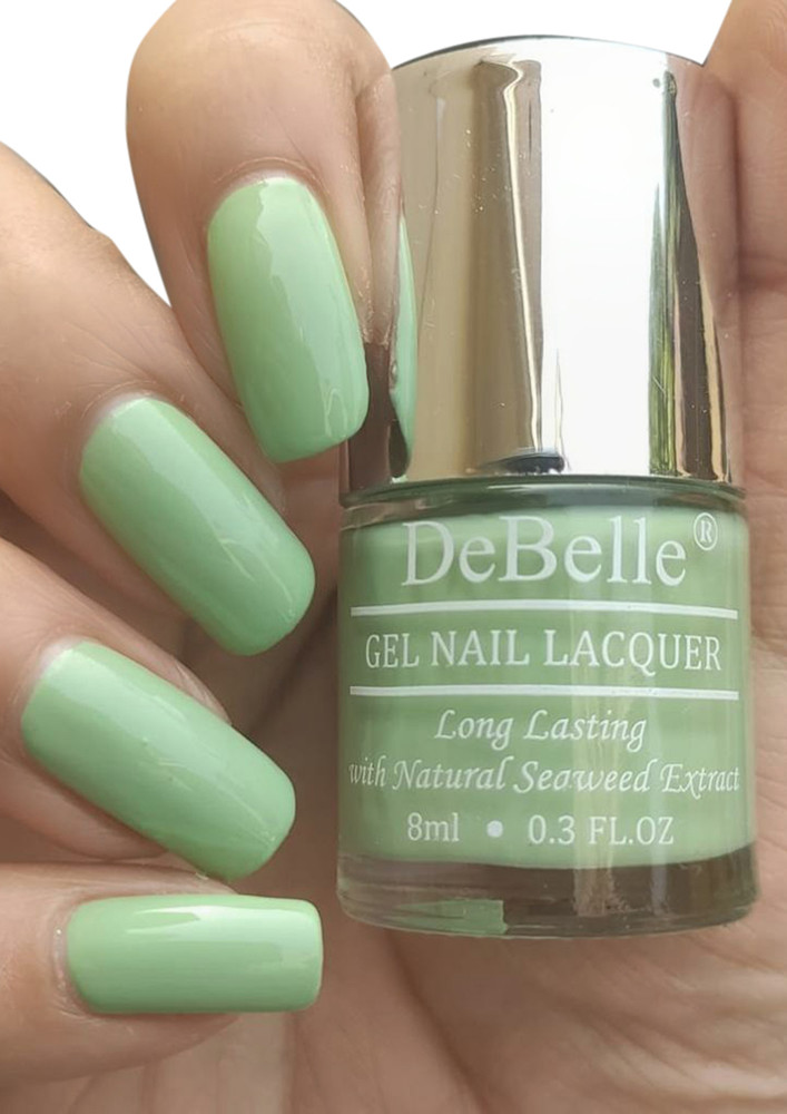 Debelle Gel Nail Lacquer Fleur Pistachio Turqoise Mint Green Nail Polish