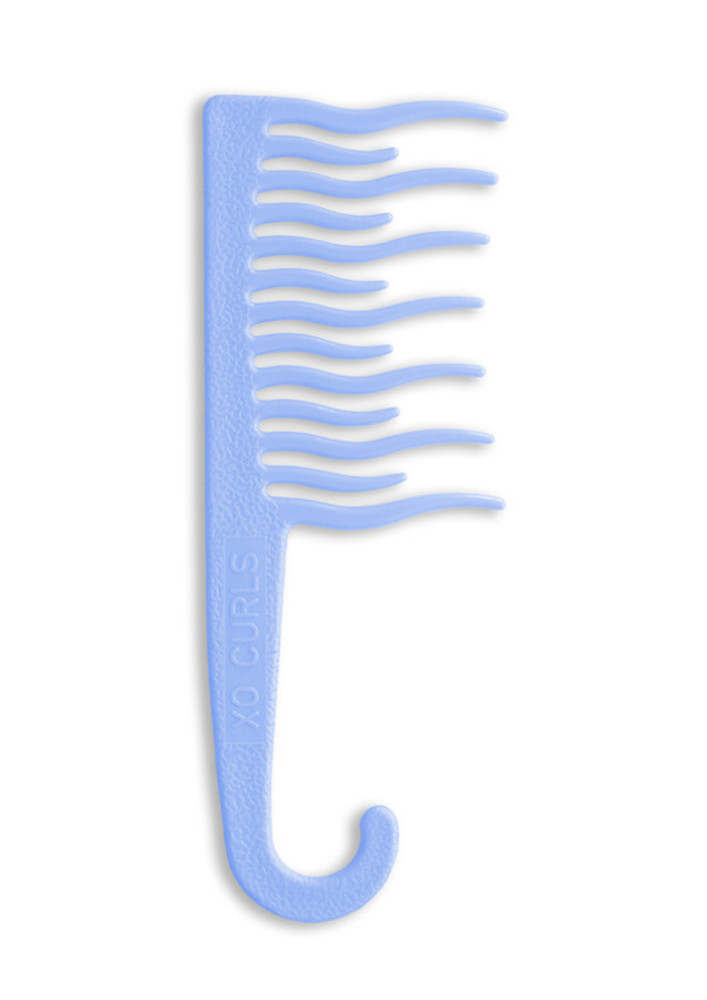 XO Curls Shower Detangling Comb Blue