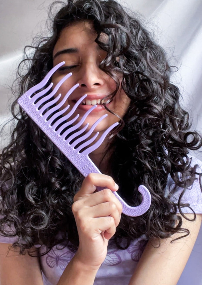 XO Curls Shower Detangling Comb Lavender