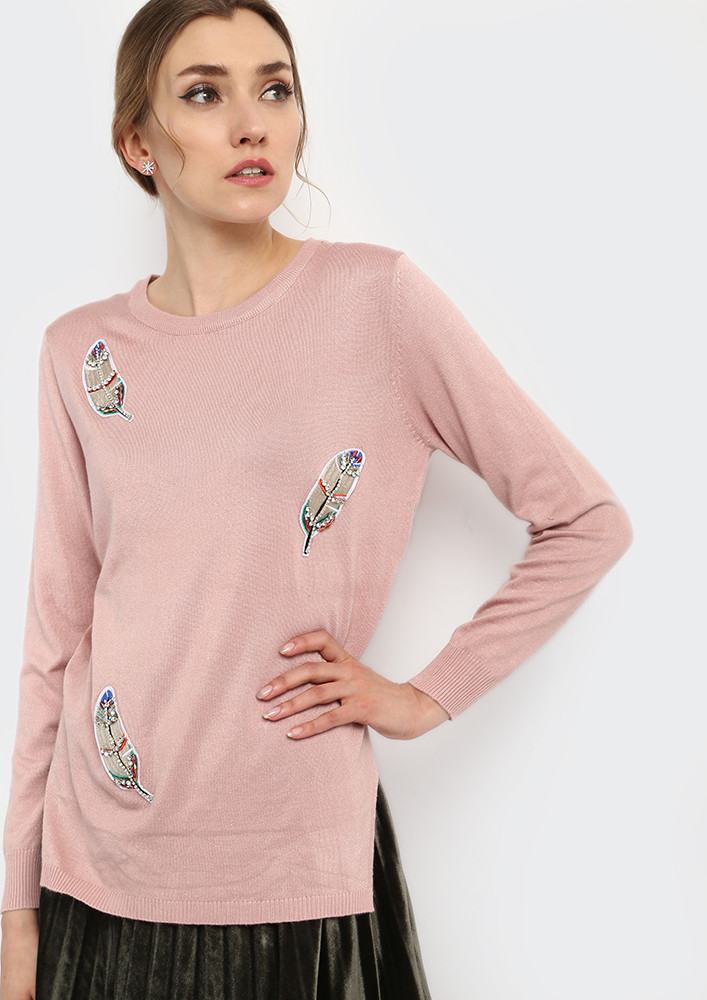 FEATHER TOUCH PINK JUMPER