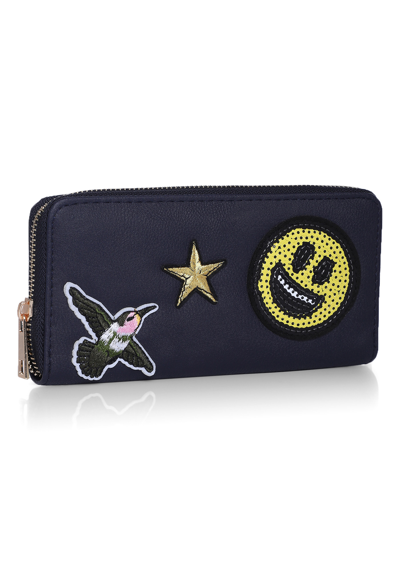 GOING THROUGH A HAPPY PATCH NAVY WALLET