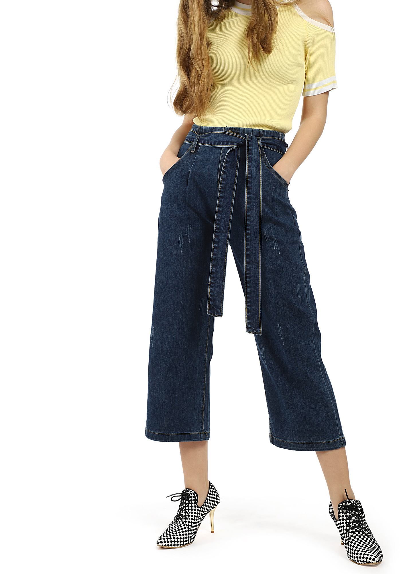 Buy Live Trendz Denim Culottes for Women at Amazon.in