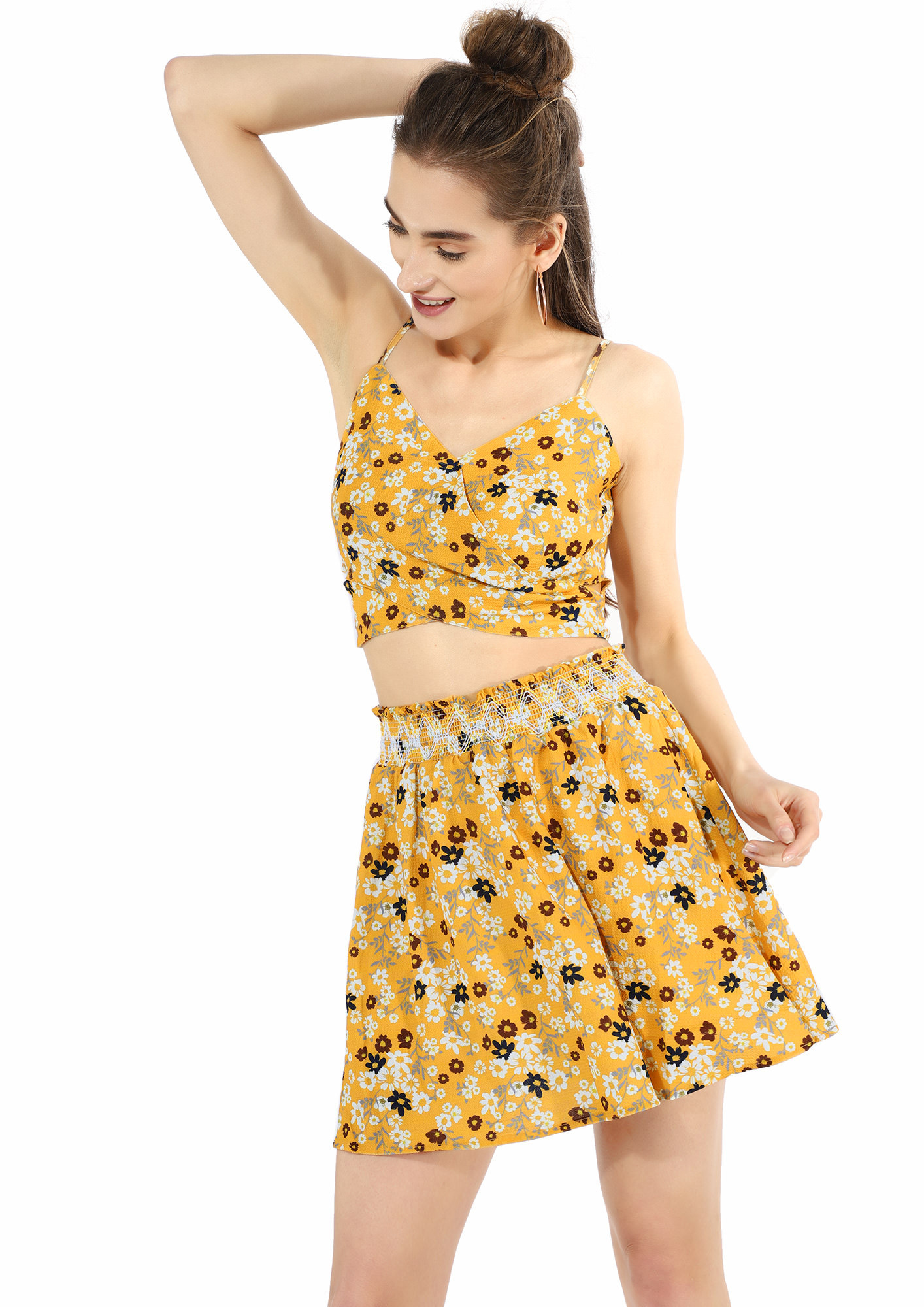 CAUGHT YA IN DAISIES YELLOW TWO PIECE