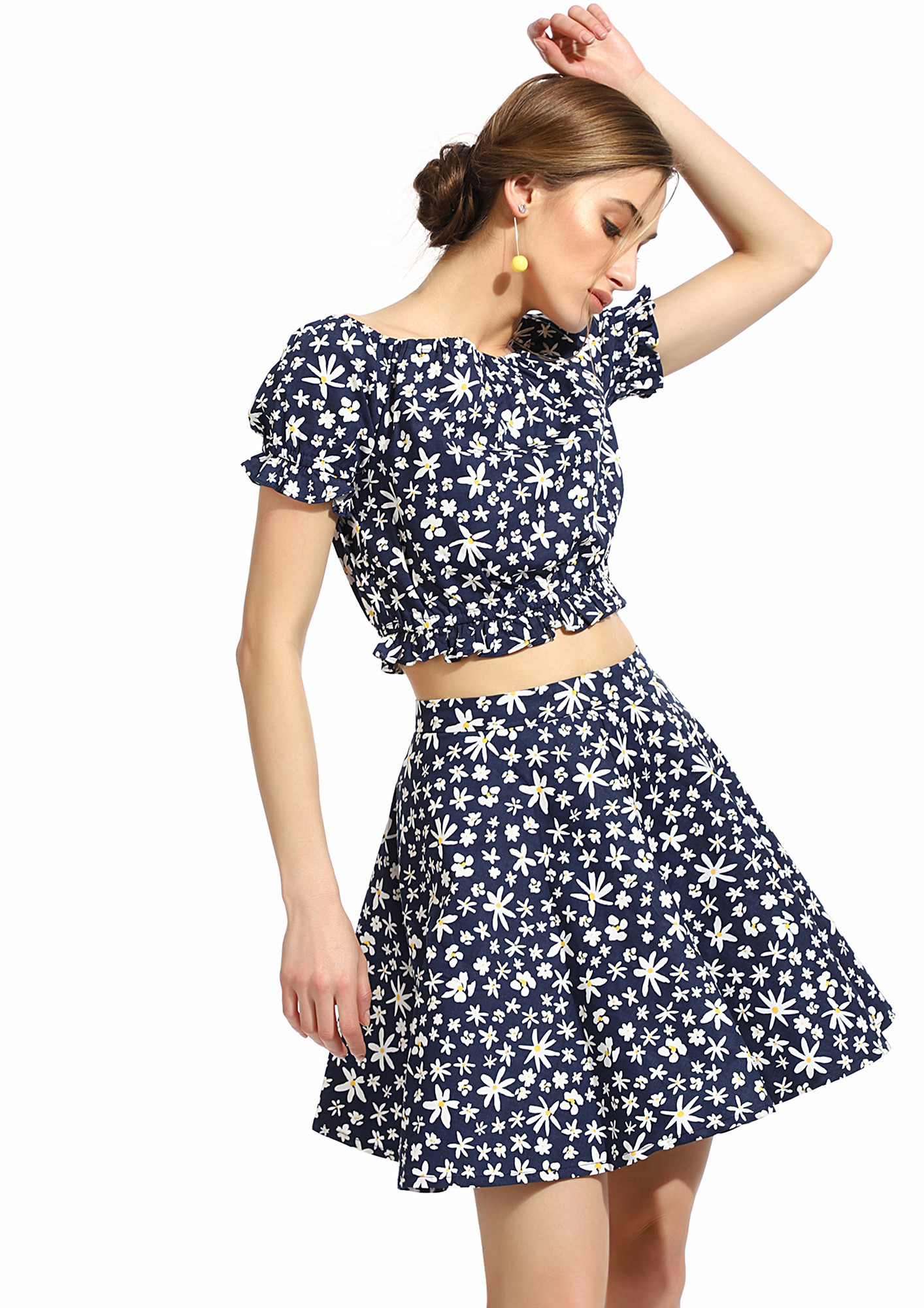 SPRING THE FUN NAVY BLUE TWO PIECE