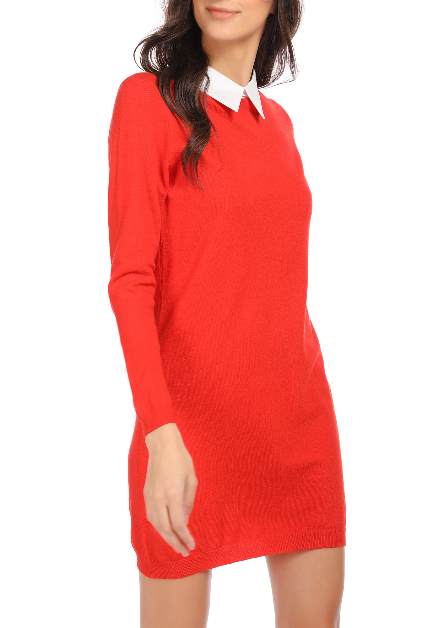 TAKING CARE OF BUSINESS RED SHIRT DRESS