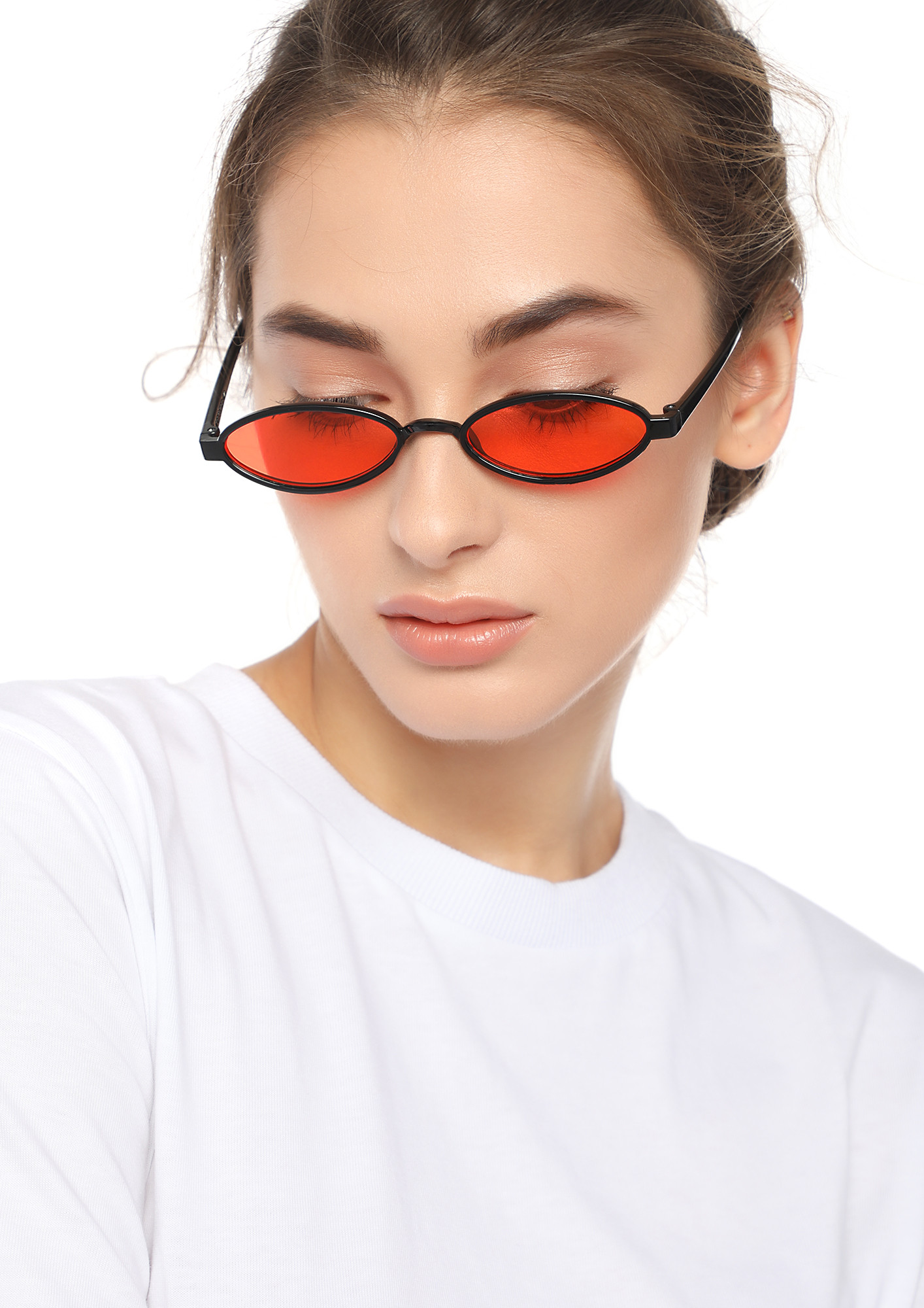 Buy RETRO COOL OVAL RED SUNGLASSES for Women Online in India