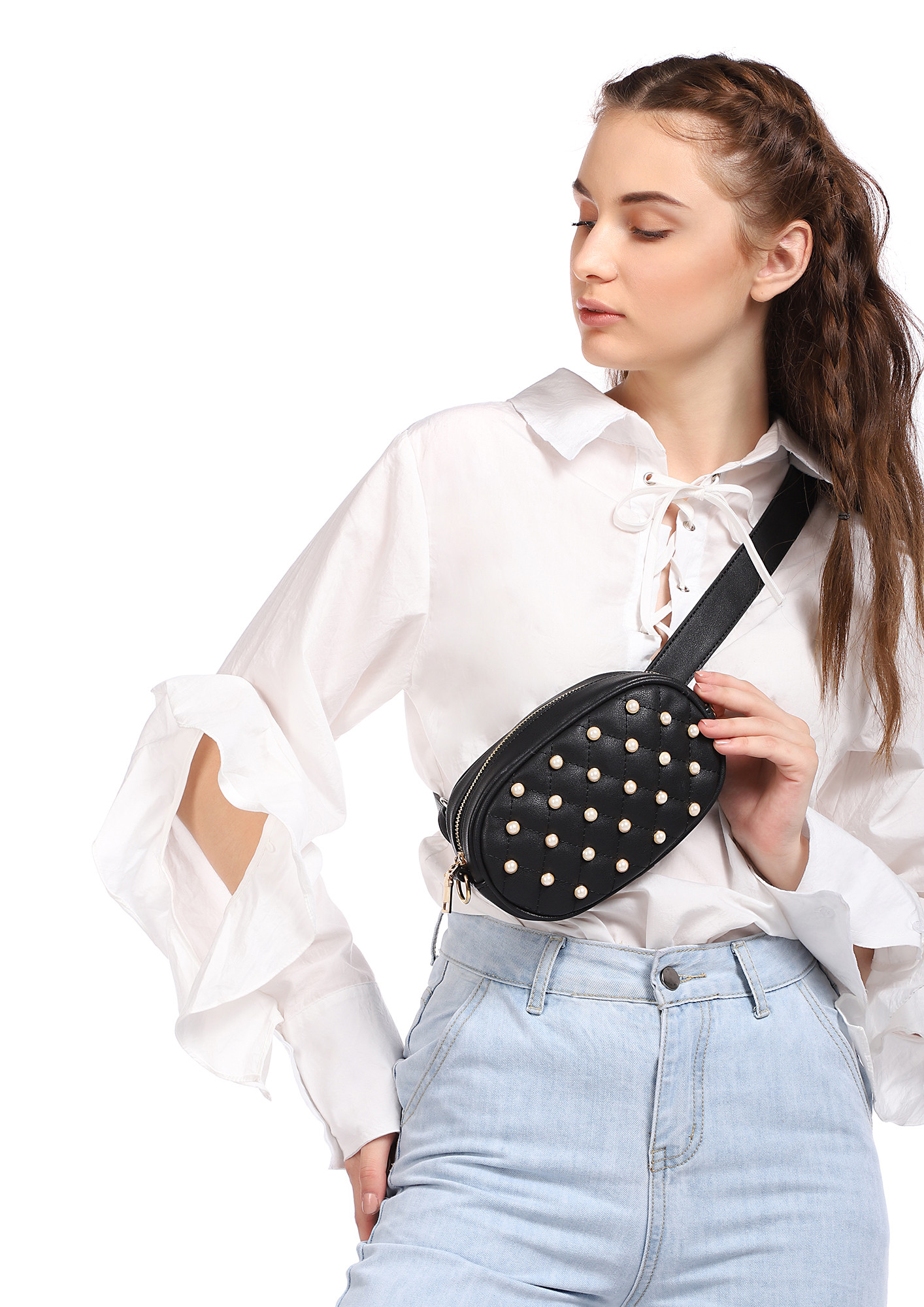 Leather Fanny Pack for Women Hip Bum Waist Bags Crossbody Waist Purse | eBay