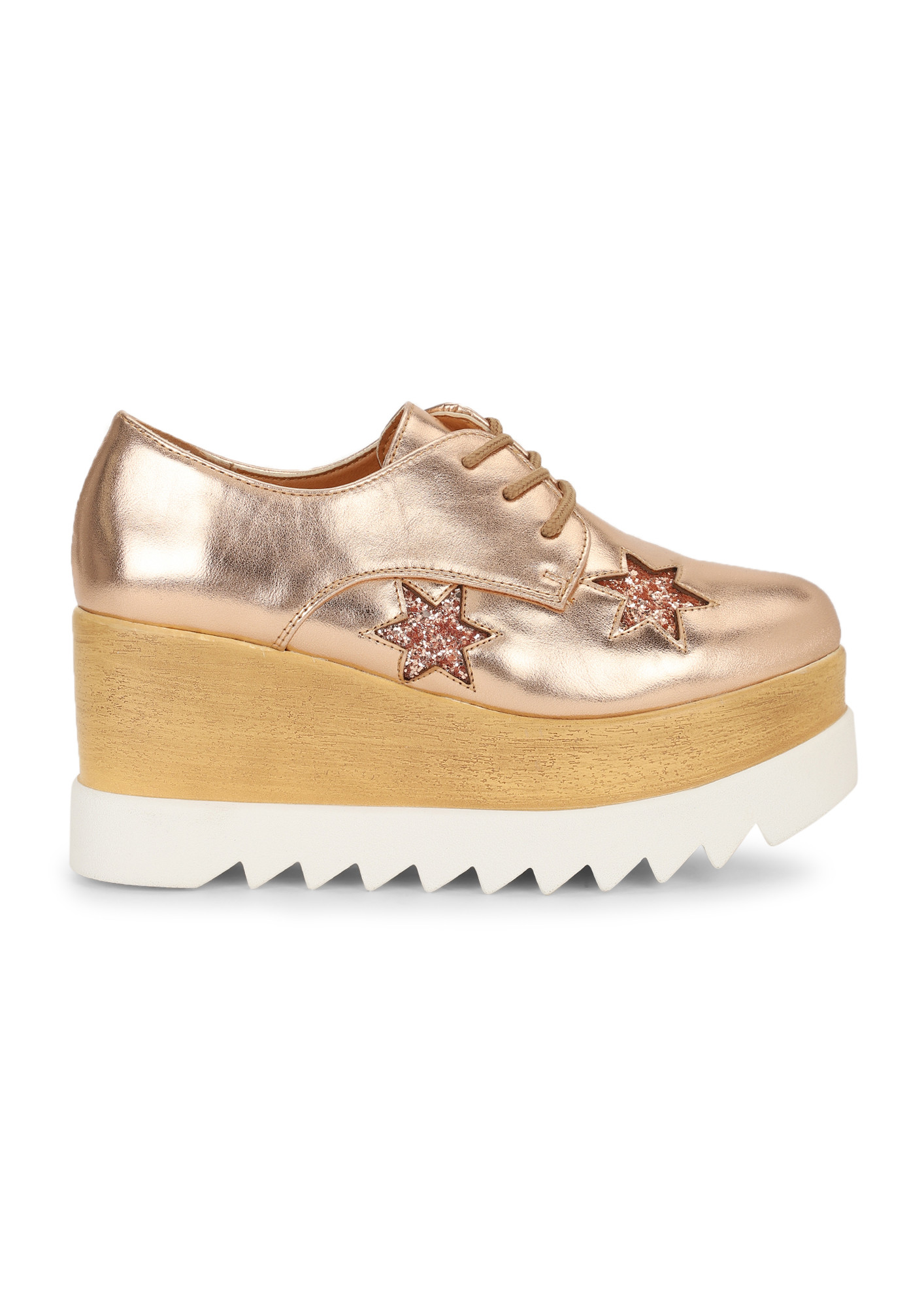 STARS TO REMEMBER ROSE GOLD HEELED SHOES