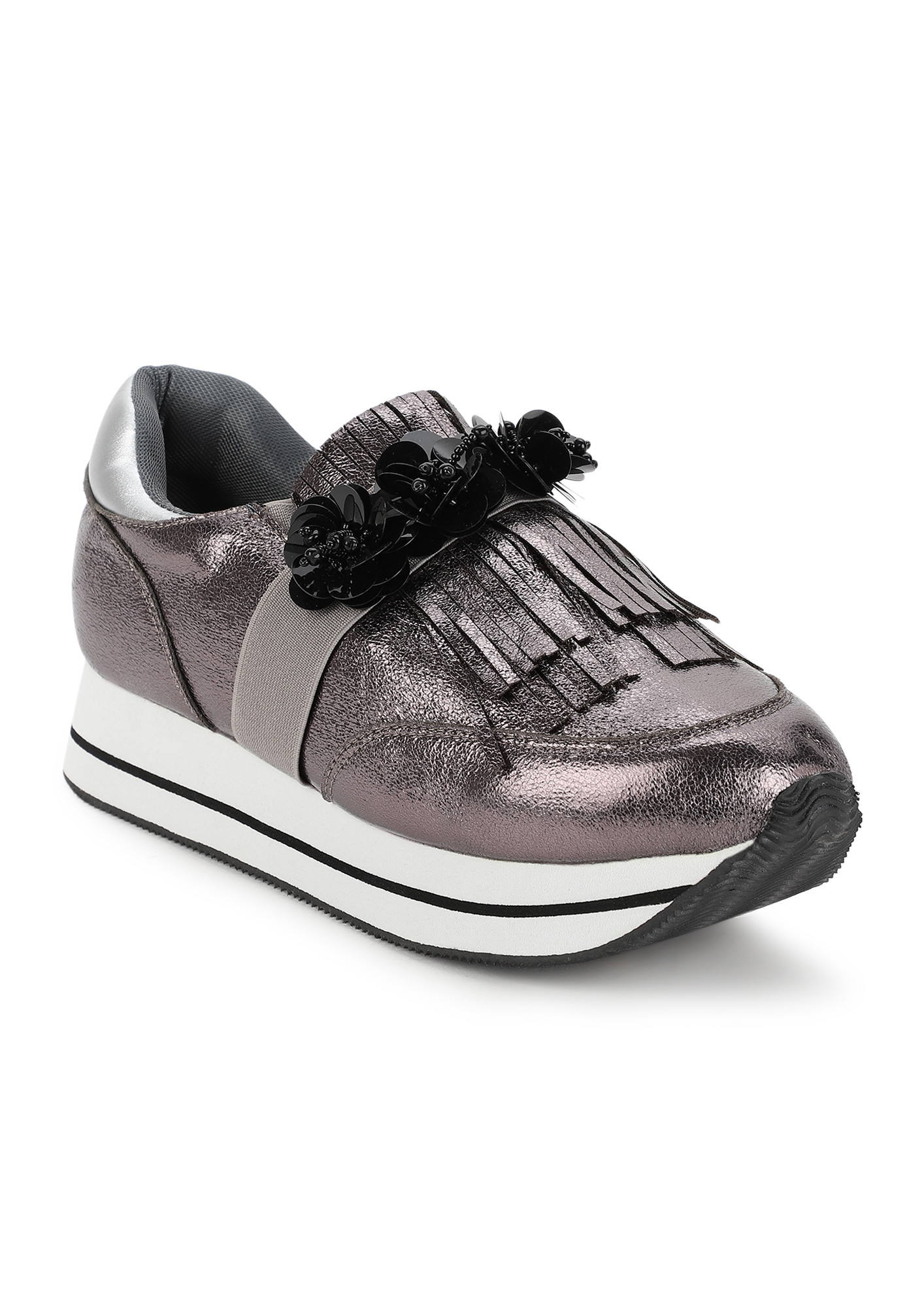 FLOWERS FOR MY FEET METALLIC CASUAL SHOES
