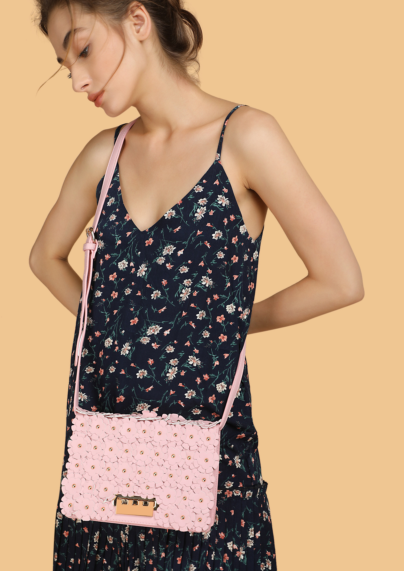 ALL PRETTY FLORALS ON ME PINK SLING