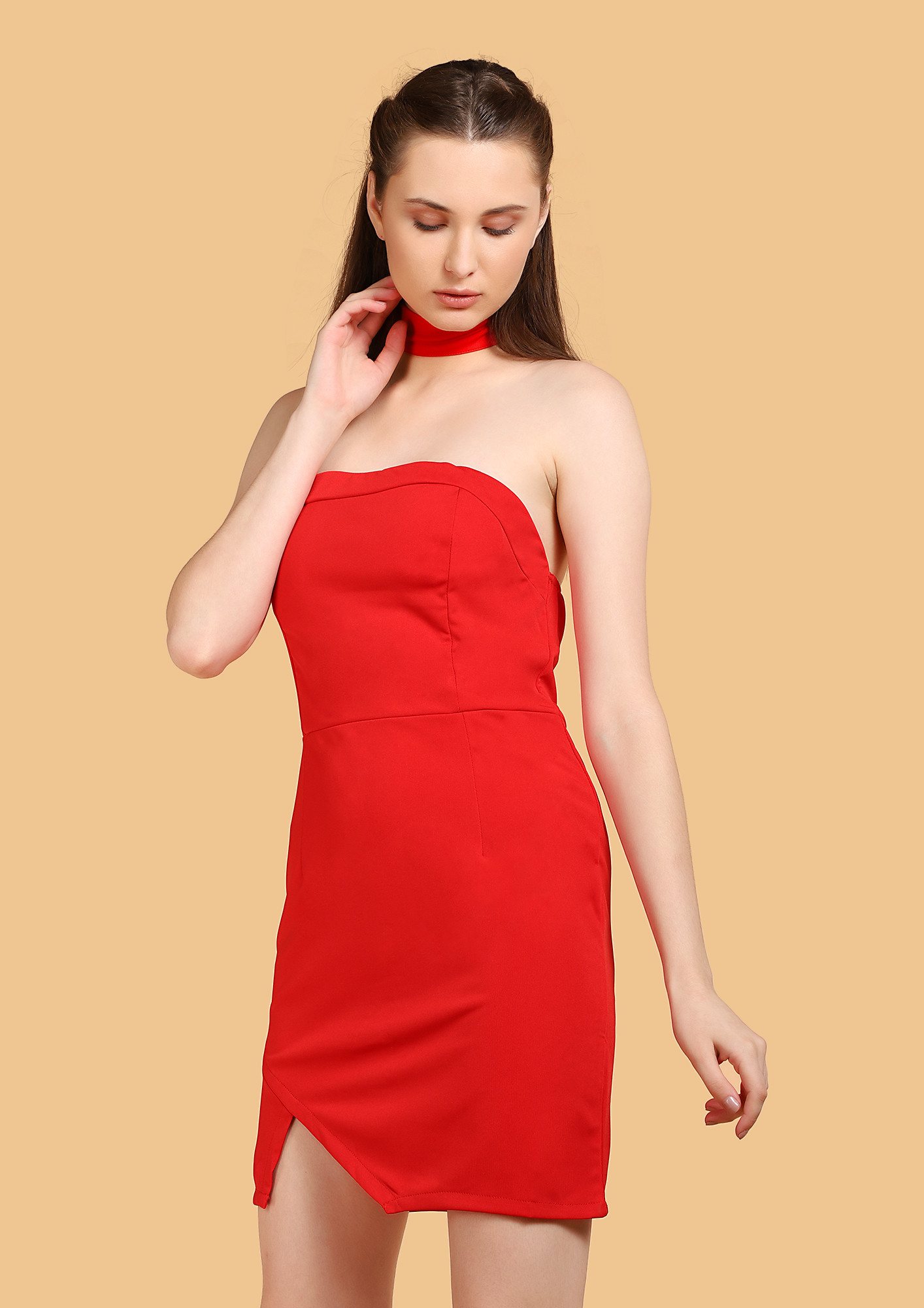 My Lady In Red Bodycon Dress