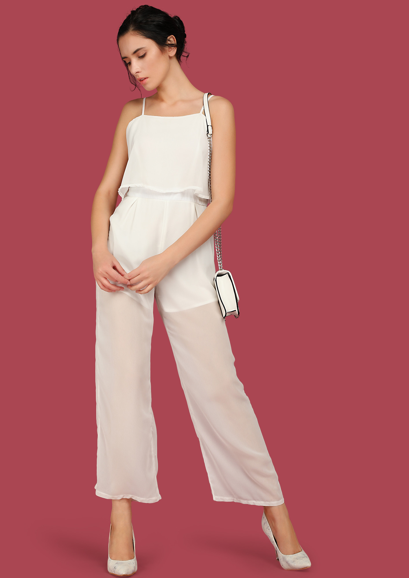 Poster Girl Delphine Jumpsuit Shapewear Short Sleeve Jumpsuit in White |  Lyst UK
