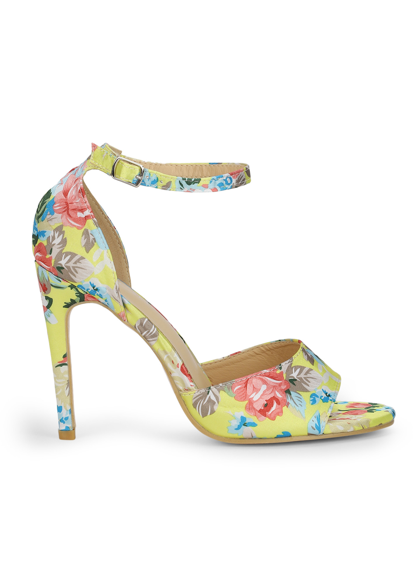 Flirty With Me Yellow Heeled Sandals