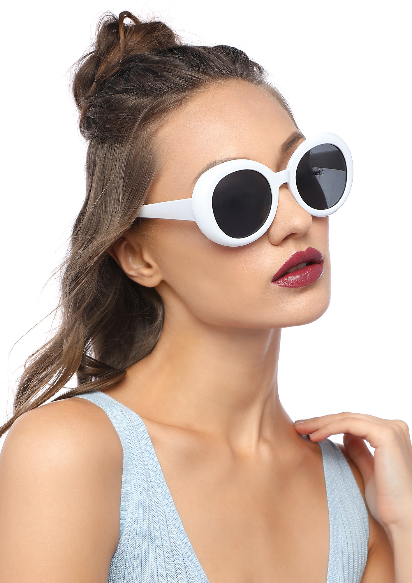 JM Oversized Rimless Y2K Sunglasses for Women Men,Trendy Shield Wrap Around  Sun Glasses - EASYCART