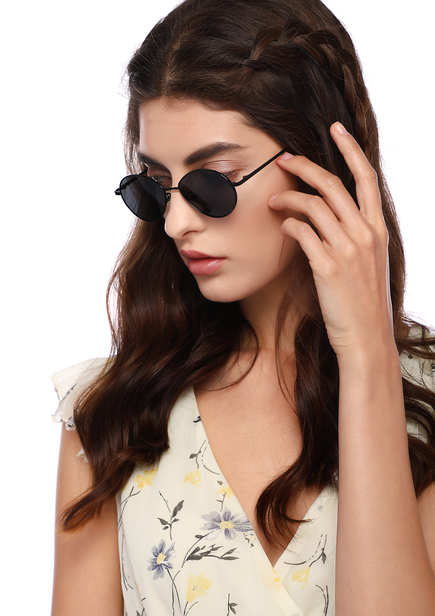 FOR A CLEAR VIEW GREY RETRO SUNGLASSES