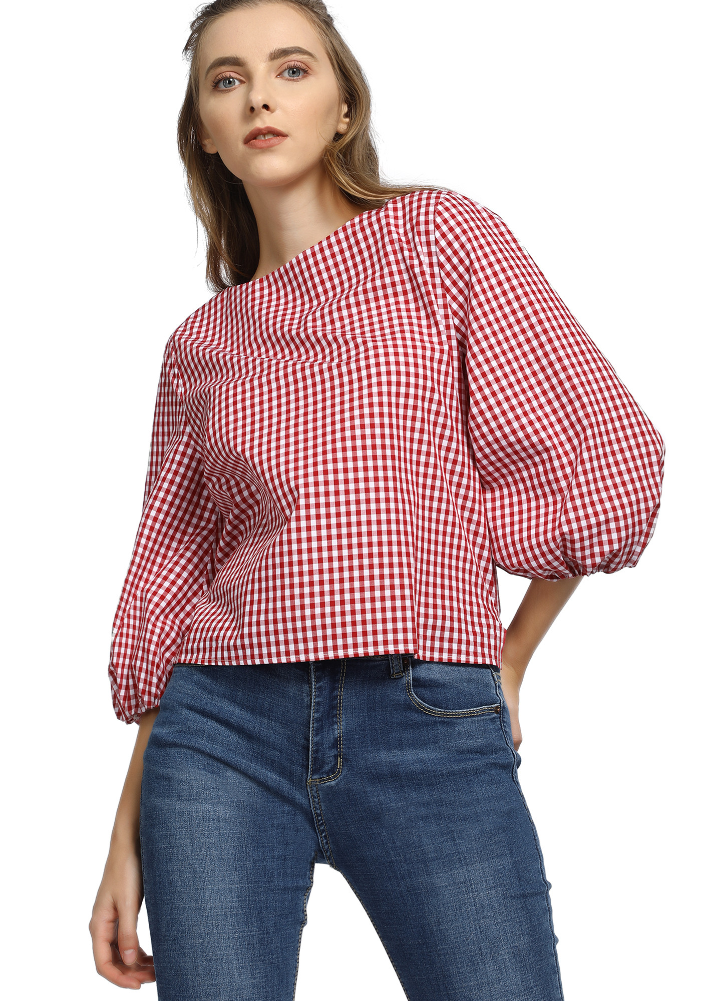 CHIC FOR THE SEASON RED STRIPED TOP