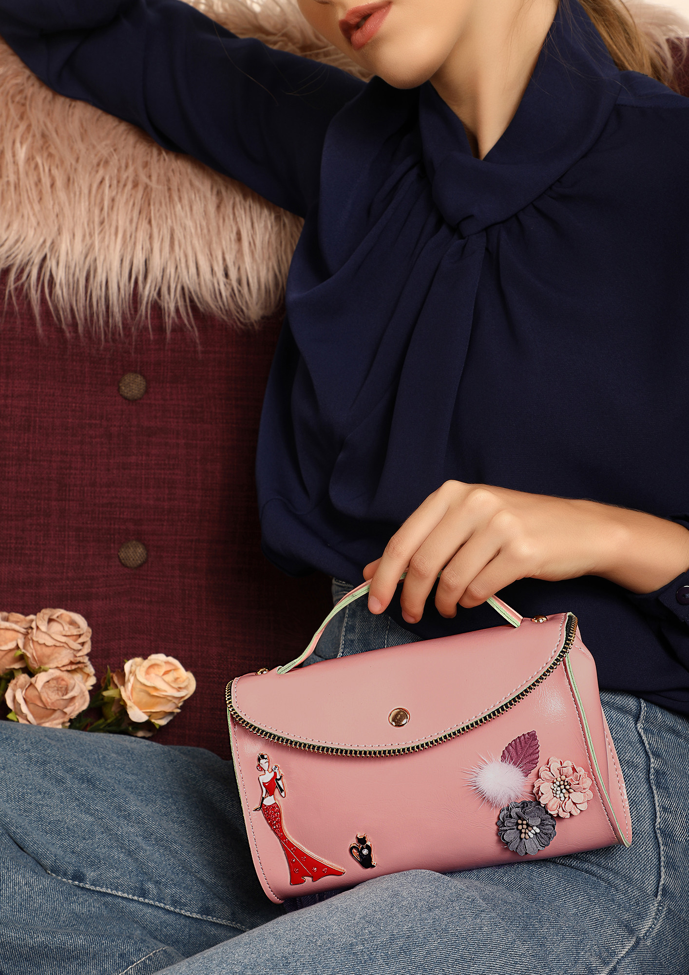 YOU'RE SUCH A DARLING PINK SLING BAG