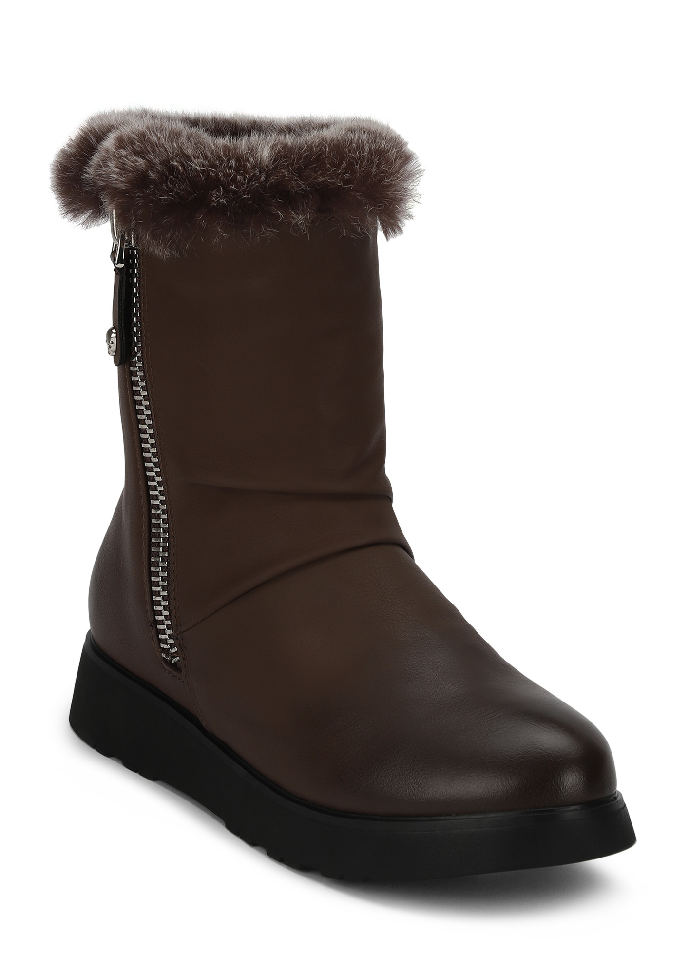 NEW IN TOWN BROWN ANKLE BOOTS