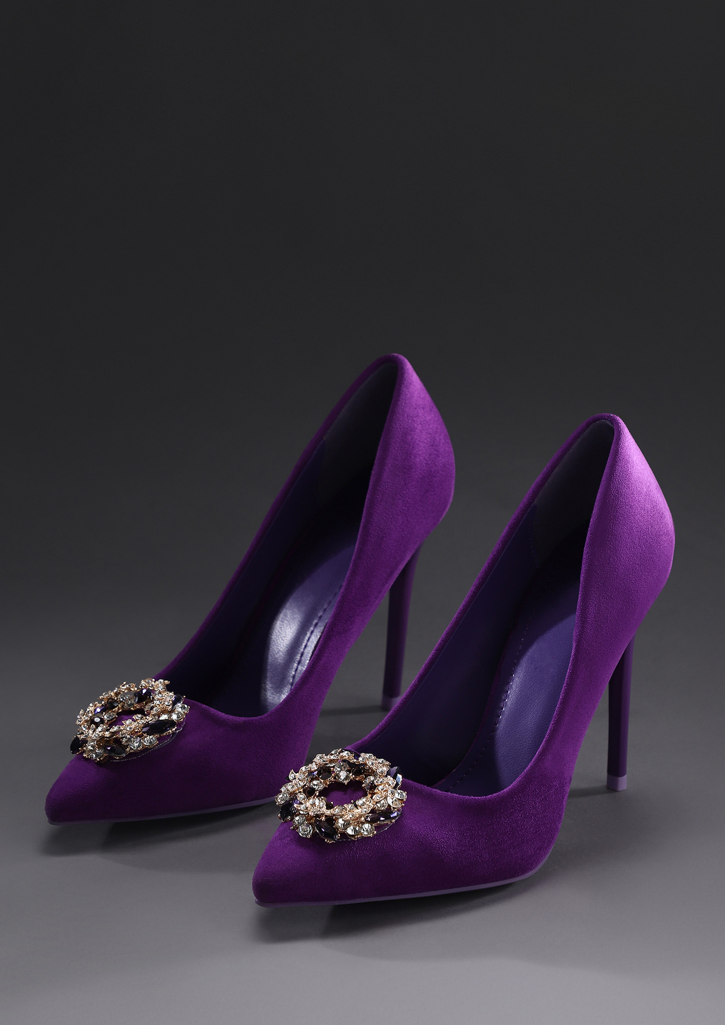 Purple High Heels Shoes For Women