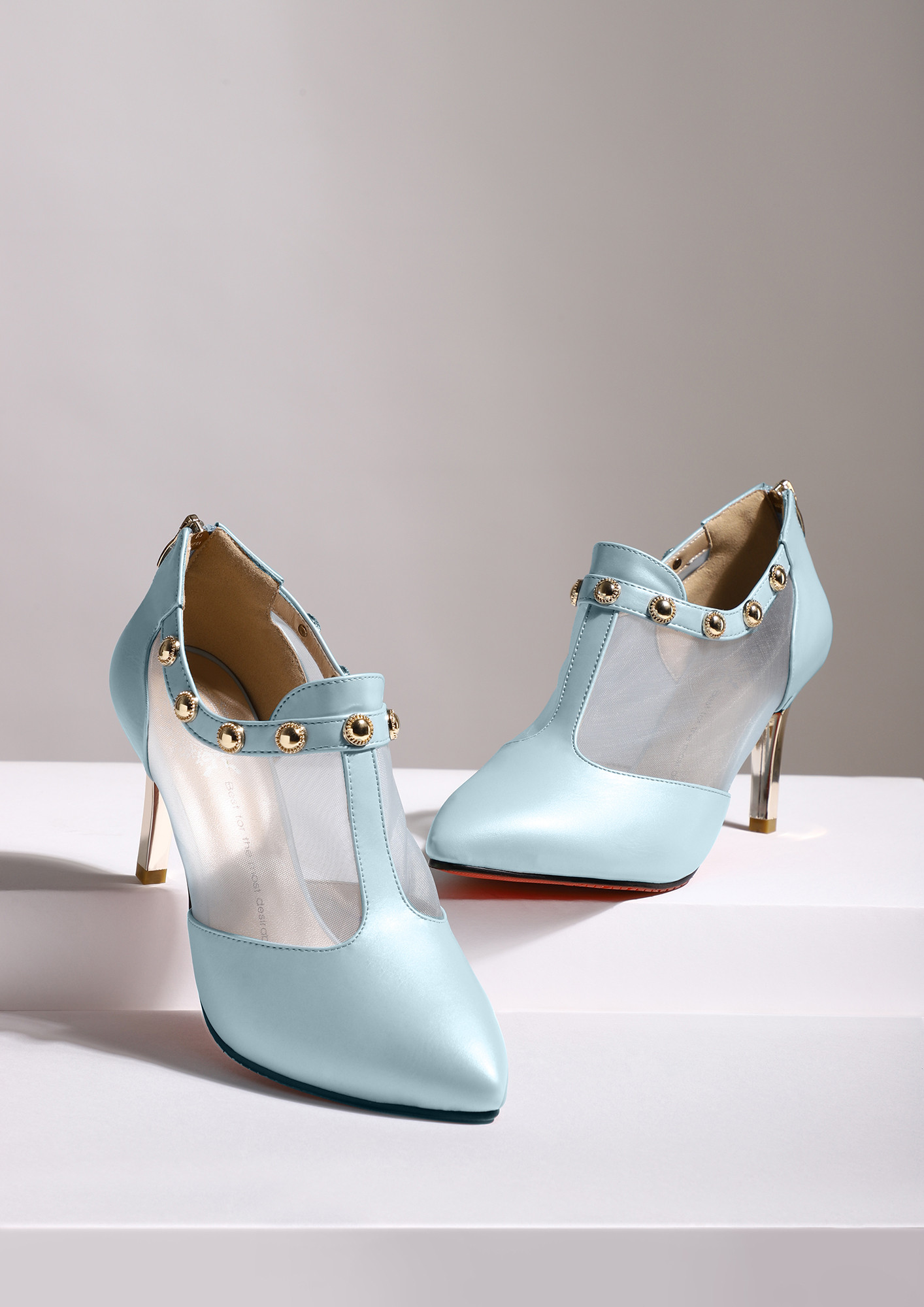 OUT OF TOUCH BLUE ANKLE BOOTS