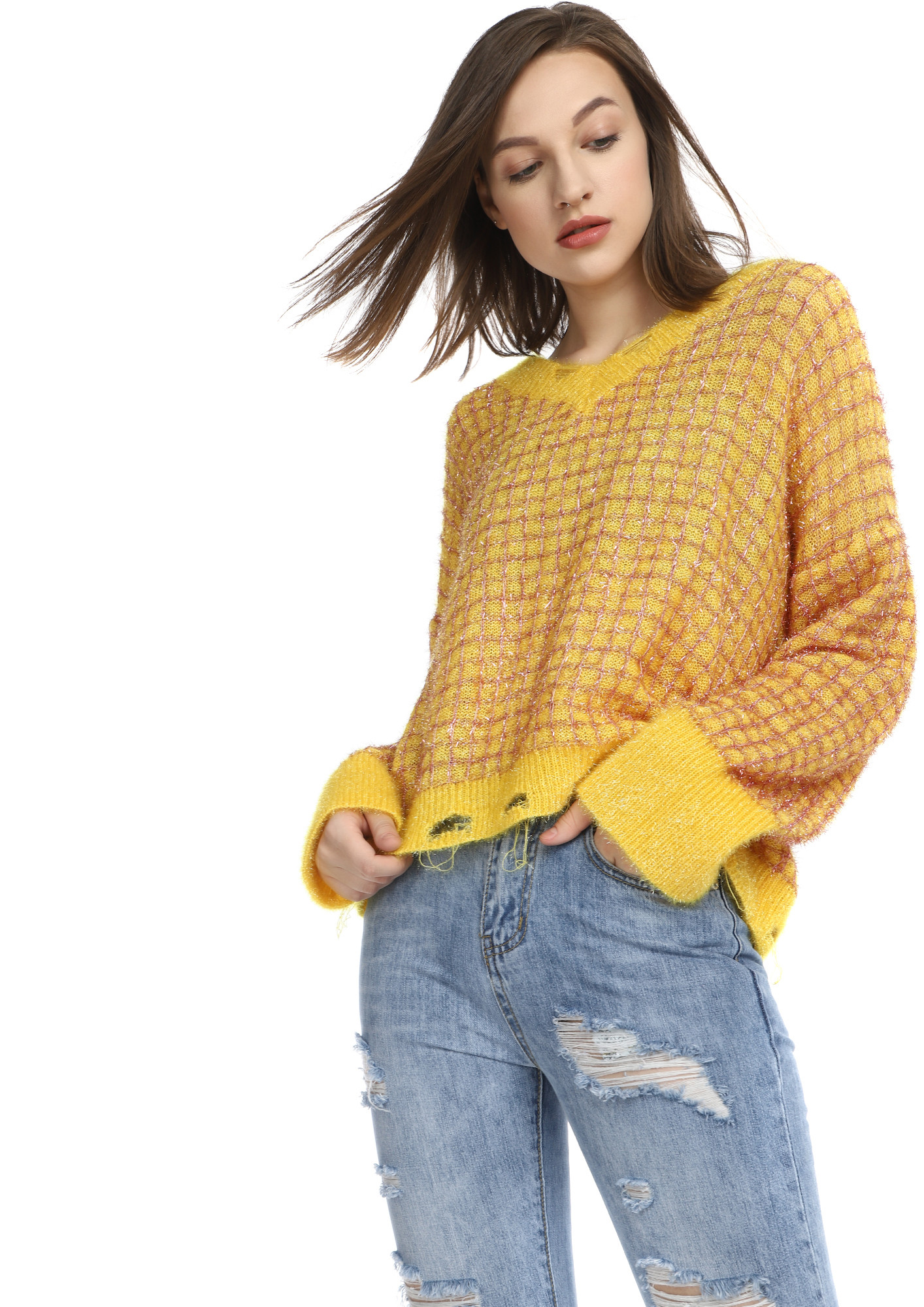 SQUARES BY SQUARES YELLOW JUMPER