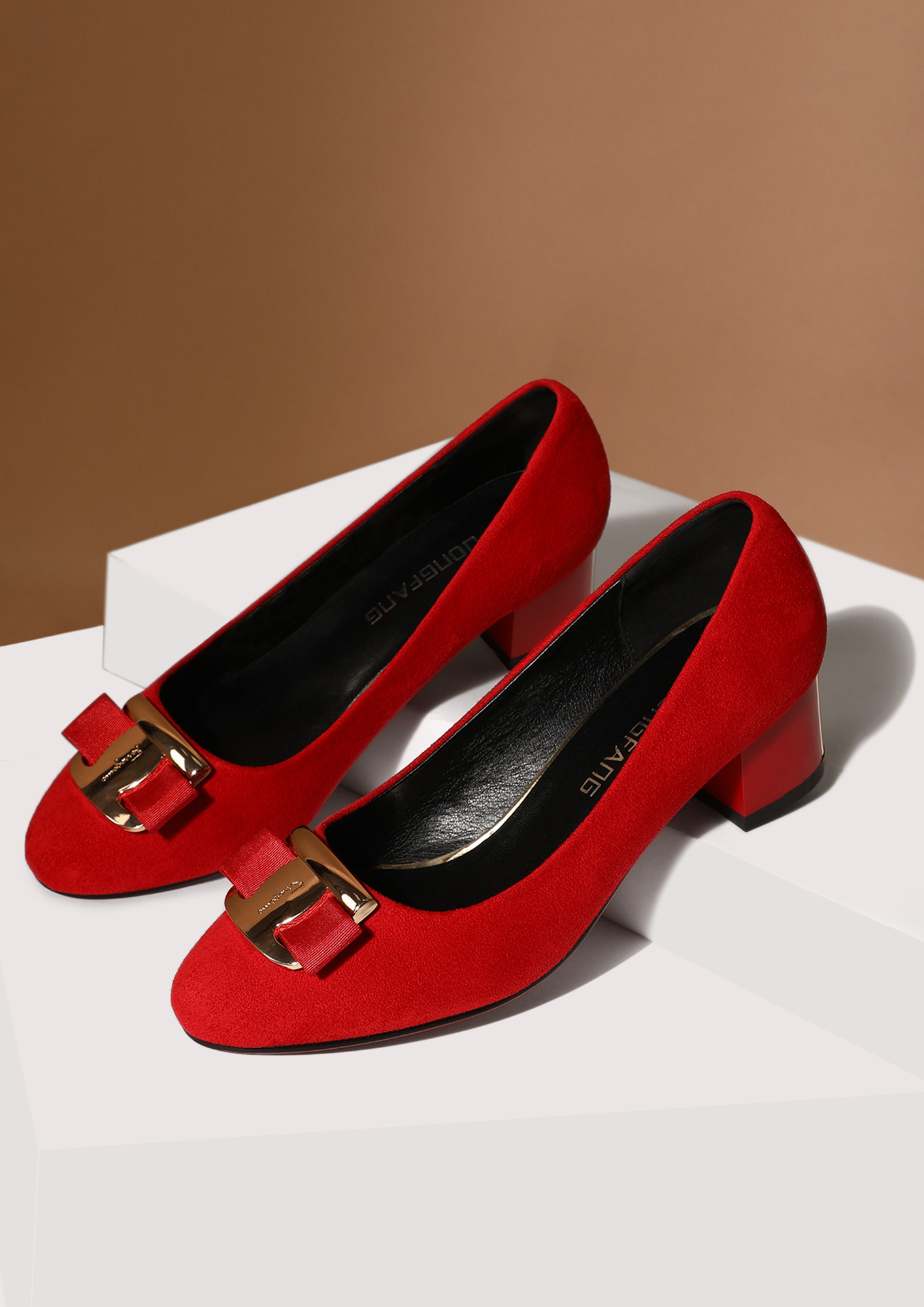 CHICNESS OVERLOAD RED HEELED SHOES