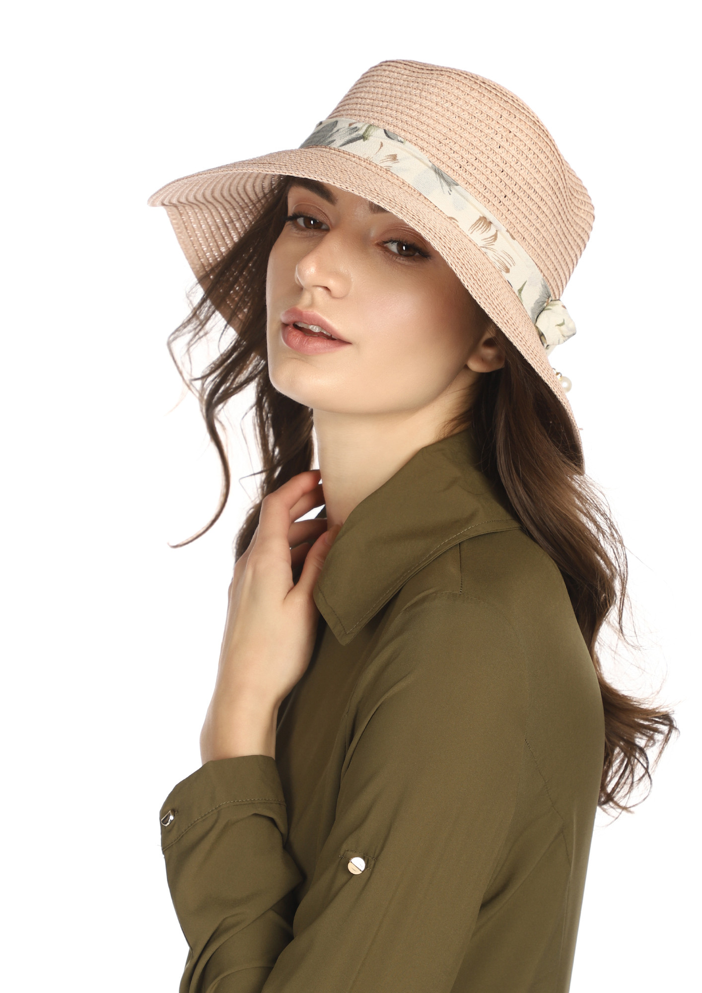SAND AND SHORES PINK STRAW HAT