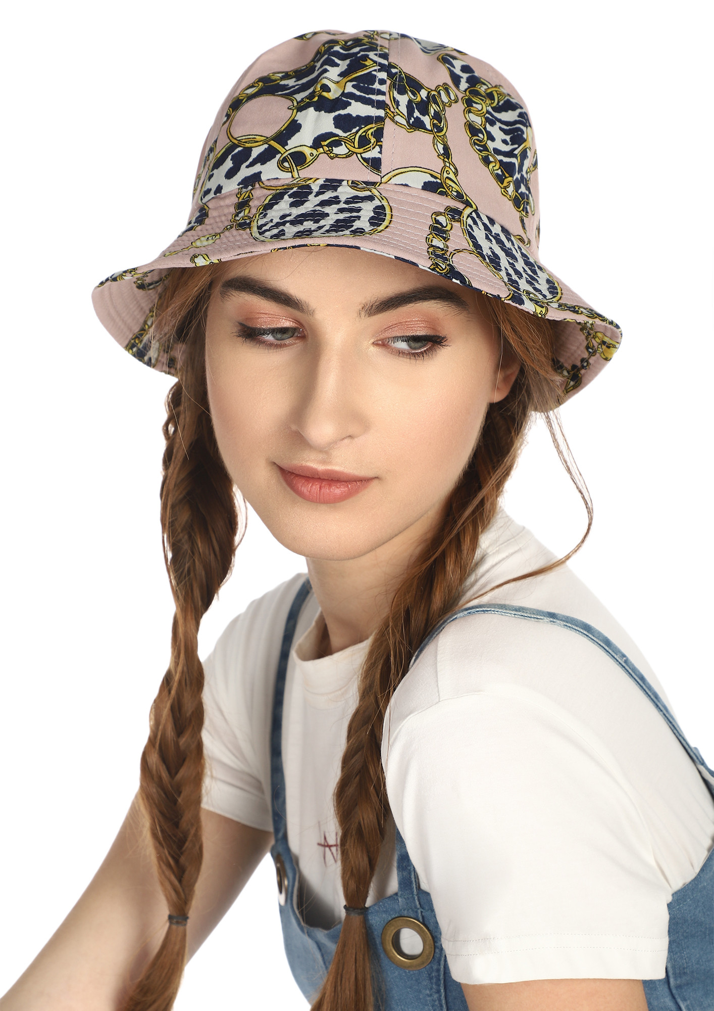 AFTER-BRUNCH CITY STOLL PINK BUCKET HAT